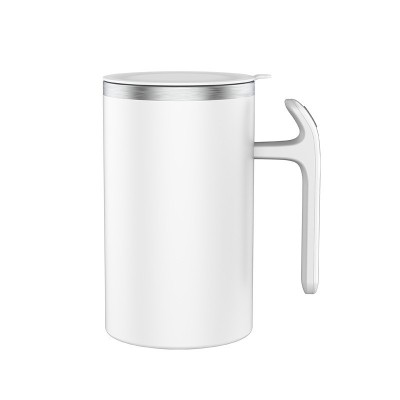 Cana portabila cu mixer incorporat, Cyrax, pe baterii, 380 ml, alb foto
