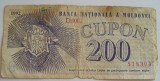 B11 21 - Bancnota foarte veche - Moldova - 200 cupon - 1992
