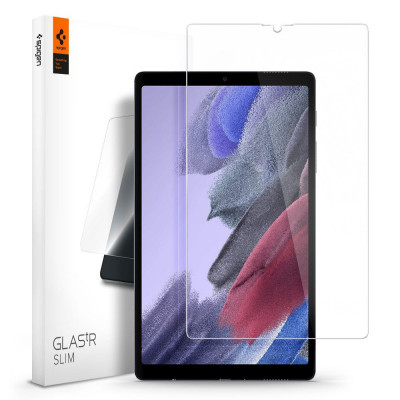 Folie Protectie Ecran Spigen Slim pentru Samsung Galaxy Tab A7 Lite T220, Sticla securizata, Full Face, Full Glue AGL03004 foto