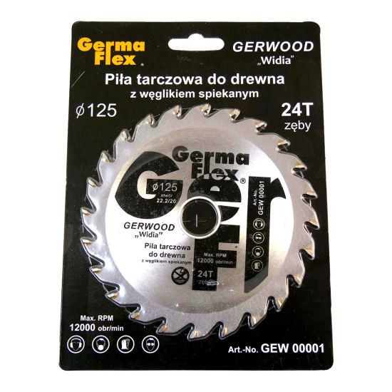 Disc circular vidia, 24 dinti, 125 mm, Germa Flex GartenVIP DiyLine