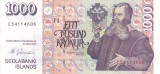 ISLANDA 1.000 kronur 2001 XF+!!!