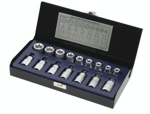 Biti torx T30 T70 + Tubulare E10 E24 Topmaster Profesional set 16 piese foto