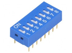 Comutator DIP-SWITCH 8 Sec?iuni ON-OFF 0,05A 12VDC foto
