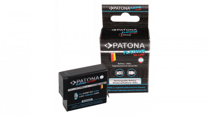 Baterie PATONA Platinum GoPro Hero 8 AHDBT-801 Hero 7 AHDBT-701 Hero 6 - Patona