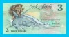 Bancnotă Insulele Cook (pick 3) 3 Dollars 1987 UNC serie: AAG 007047
