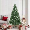 VidaXL Brad de Crăciun artificial Verde 180 cm PVC și Oțel și Plastic 3396916