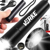 Lanterna din aluminiu, pentru iluminat, 250 Lm, 1200 Mah, Verke