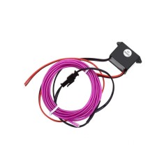 Banda neon decorativa auto pentru interior, 2 metri culoarea Mov