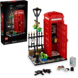 LEGO&reg; Ideas - Cabina telefonica rosie din Londra 21347, 1460 piese