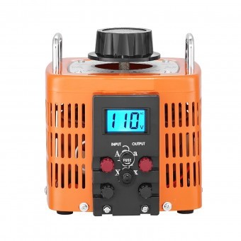 Transformator de tensiune variabila, 0-300 V, 6.6 A, putere 2000 VA, afisaj Led, alimentare prin cablaj foto