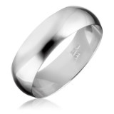 Inel argint - suprafață netedă și lucioasă - Marime inel: 55