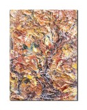 Cumpara ieftin Tablou impasto in relief pictat manual, Toamna tarzie, 40x30cm acril pe panza, Kenny Varniote