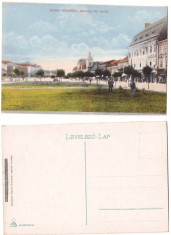Targu Mures 1915(aprox.) - Piata Szecheny, ilustrata necirculata foto