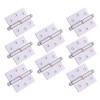 Balama din aluminiu, dreapta, pentru usa, saten, 70 x 70 mm, 10 buc / set