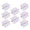 Balama din aluminiu, dreapta, pentru usa, saten, 70 x 70 mm, 10 buc / set