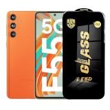 Folie de Protectie pentru Samsung Galaxy F55, TEO, Sticla Securizata ESD, Margini Negre, Rezistenta la Zgirieturi, Antistatica, 0.35 mm, Transparenta