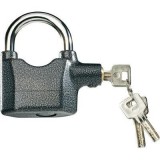 Lacat cu Alarma 110dB, Senzor Vibratii, Otel Calit, 3 Chei, Baterii Incluse, Ideal Motociclete si Apartamente