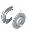 Vănd disc frana ventilat BMW punte fata - stanga sau dreapta, &Oslash;312mm Cod OE 34118848417