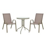 Cumpara ieftin Set dining Calan-Watson, Pako World, Sampanie, 60x60x70 cm