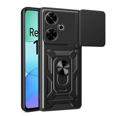Husa Xiaomi Redmi 13 protectie camera Techsuit CamShield Series, negru foto