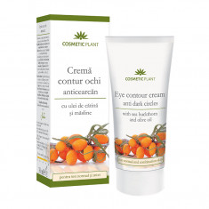 Crema contur ochi anticearcan cu ulei de catina si masline, 30 ml, Cosmetic Plant