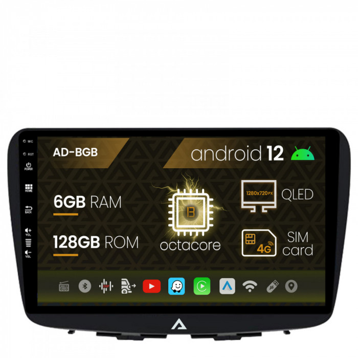 Navigatie Suzuki Baleno, Android 12, B-Octacore 6GB RAM + 128GB ROM, 9 Inch - AD-BGB9006+AD-BGRKIT310