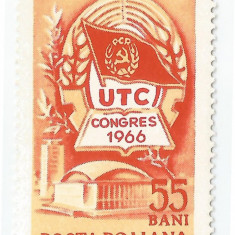 România, LP 625/1966, Al IV-lea Congres U.T.C., MNH