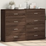 VidaXL Dulapuri, 2 buc., stejar maro, 60x31x84 cm, lemn prelucrat