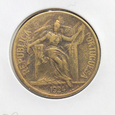 Portugalia 1 escudo 1924 foto