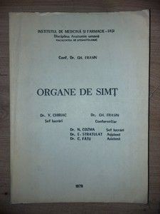 Organe de simt- Gh. Frasin, V. Chiriac