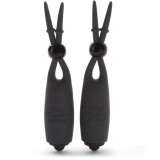 Cumpara ieftin Cleme Sfarcuri Vibratii Fifty Shades of Grey Sweet Torture, Silicon, Stimulare, Baterii Incluse