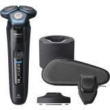 Aparat de ras Philips Shaver Seria 7000 S7783/59, barbierit umed şi uscat, fara fir, tehnologie SkinIQ, barbierit personalizat prin conectare la aplic