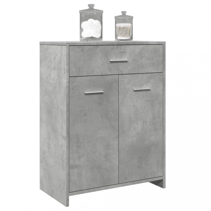 vidaXL Dulap de baie, gri beton, 60 x 33 x 80 cm, PAL
