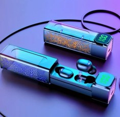 Casti wireless bluetooth 5.3 Anularea Zgomotului Fara fir Digital foto