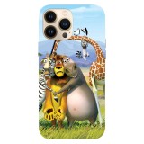 Husa compatibila cu Apple iPhone 12 Pro Max model Madagascar in the wild, Silicon, TPU, Viceversa, Transparent, Carcasa