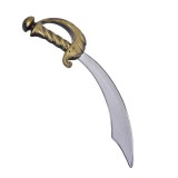 Sabie de Pirat, curbata, 45 cm, Plastic, ATU-080418, Oem
