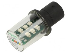 Lampă LED portocalie 24V BA15D