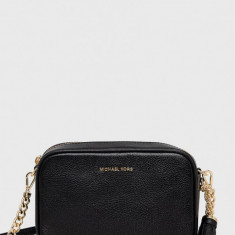 MICHAEL Michael Kors poseta de piele culoarea negru