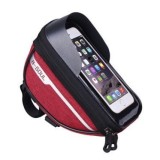 Borseta bicicleta impermeabila cu husa pentru telefon eMazing, montare pe ghidon, compatibila cu telefoane de pana la 16 cm, spatiu depozitare, 18.5X9