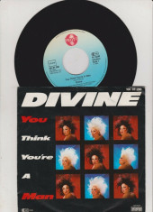 Divine - You Think You&amp;#039;re A Man (1984, Proto) Disc vinil single 7&amp;quot; foto