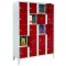DULAP VESTIAR METALIC CU PICIOARE SI 20 compartimente 170/20, 1200x500x1800 mm (LxlxH), usi color