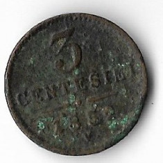 Moneda 3 centesimi 1852 - Lombardia