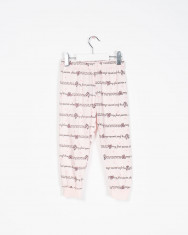 Pantaloni de pijama din bumbac cu imprimeu pentru fete 22MUR02014 foto