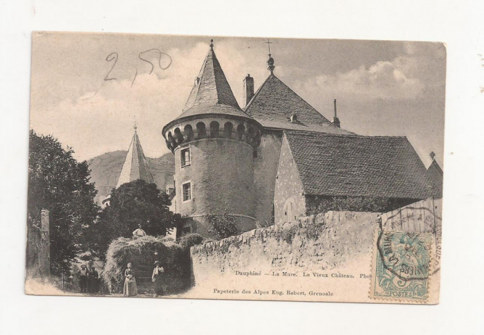 FV5-Carte Postala- FRANTA- Dauphine, La mure , circulata 1905