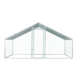 Cotet exterior pentru pasari din otel galvanizat cu prelata 200x300x200 cm