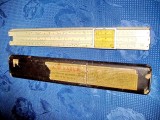 I044-I-Rigla Faber veche cu cutie originala, lungime 30 cm, latime 5 cm.