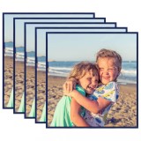 Cumpara ieftin Rame foto colaj pentru perete/masă 5 buc. albastru 50x50 cm MDF