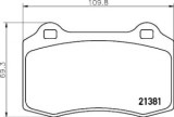 Placute de frana - tuning, fata, Aprobate pentru uz public: Yes, compatibil: DS DS 3; VOLVO S60 I, V70 II; CITROEN DS3; JAGUAR S-TYPE II, XJ, XK 8; PE, BREMBO