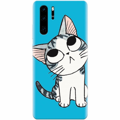 Husa silicon pentru Huawei P30 Pro, Cat Lovely Cartoon foto