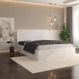 Pat Tapitat Elys Alb Catifea Premium Stoc limitat